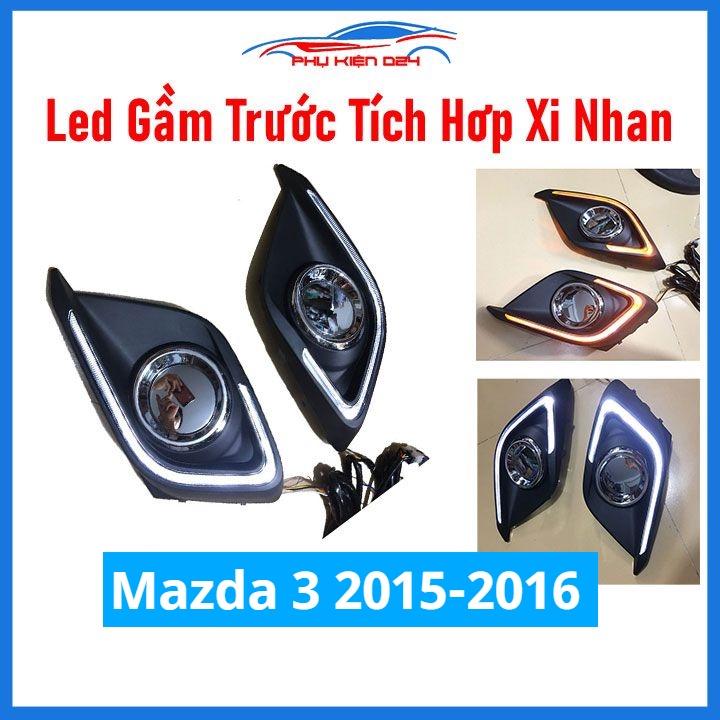 Bộ 2 đèn led gầm trước Mazda 3 2015-2016 hai chế độ tích hợp cả xi-nhan