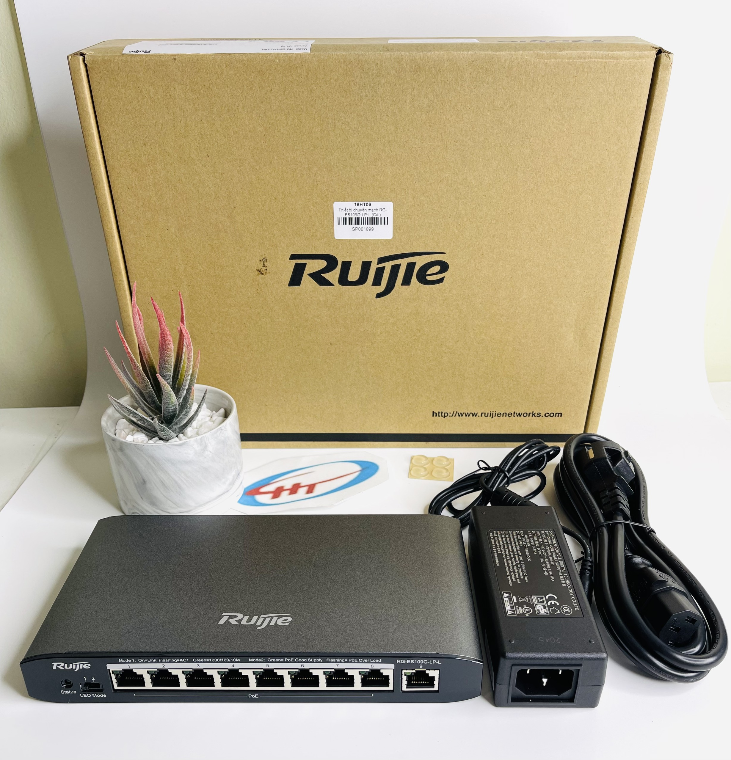 Switch Poe Ruijie Reyee RG-ES109G-LP-L 8-Port, Hàng Chính Hãng.