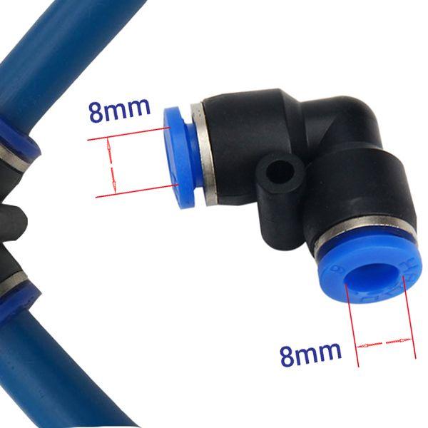 Cut nối vuông góc cho ống 8mm trong hệ thống phun sương ,góc vuông nối nhanh 8mm khí nén