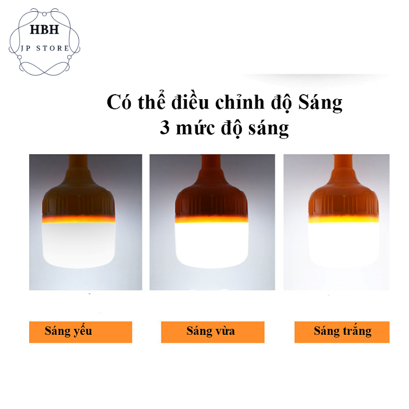 Bóng đèn led sạc tích điện thông minh không cần dây