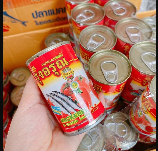 Combo 2 hộp cá Mòi Sốt Cà RUNGAROON Đóng Hộp Thái Lan 155g
