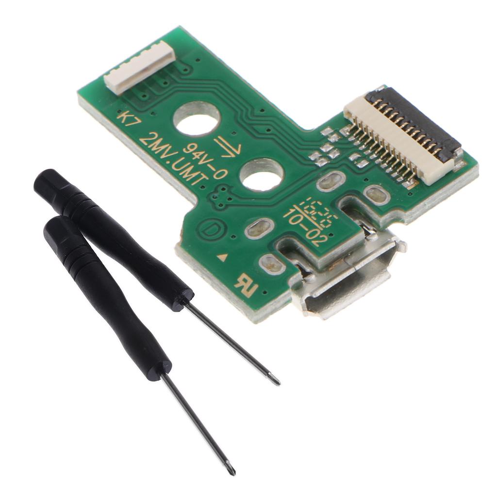 USB Charging Port Board 12 Pin JDS-030 for PS4 Controller Dualshock 4 + Tool