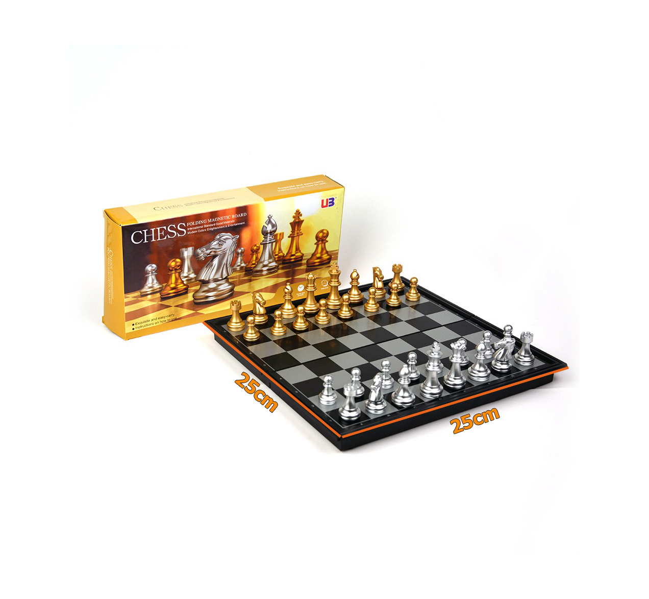 Bộ Cờ Vua Có Nam Châm Cao Cấp SIÊU ĐẸP 3 Size 25, 32, 36cm, Board Game Cờ Vua Quốc Tế Hãng UB, Đồ Chơi Trí Tuệ MecoMart