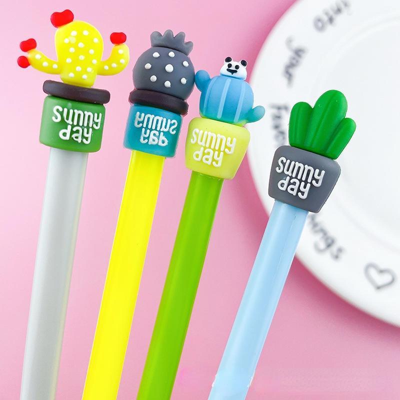 Bút gel xương rồng Sunny day mực đen 0,5mm Lalunavn B175