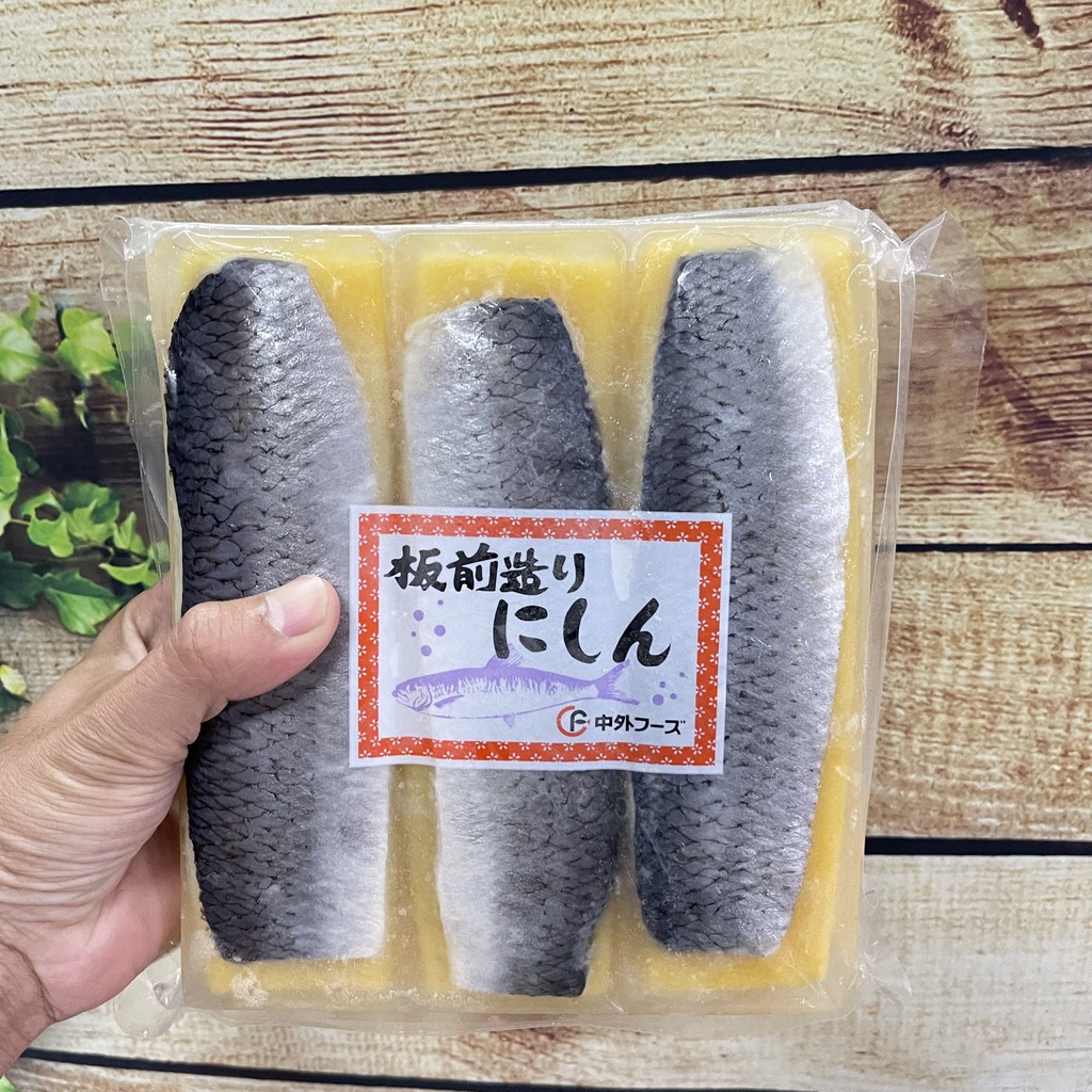 Cá trích ép trứng Nhật Bản 6 thanh 900G - Vàng (Tự Nhiên) | Sản phẩm cao cấp chuẩn ăn sashimi sushi 