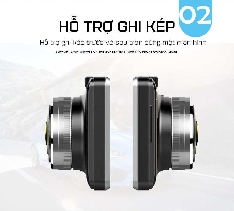 Camera Hành Trình Xe Tải Màn Hình Cảm Ứng 5.0 inch Full HD 1080p GPS H5 (Hỗ Trợ Tiếng Việt)