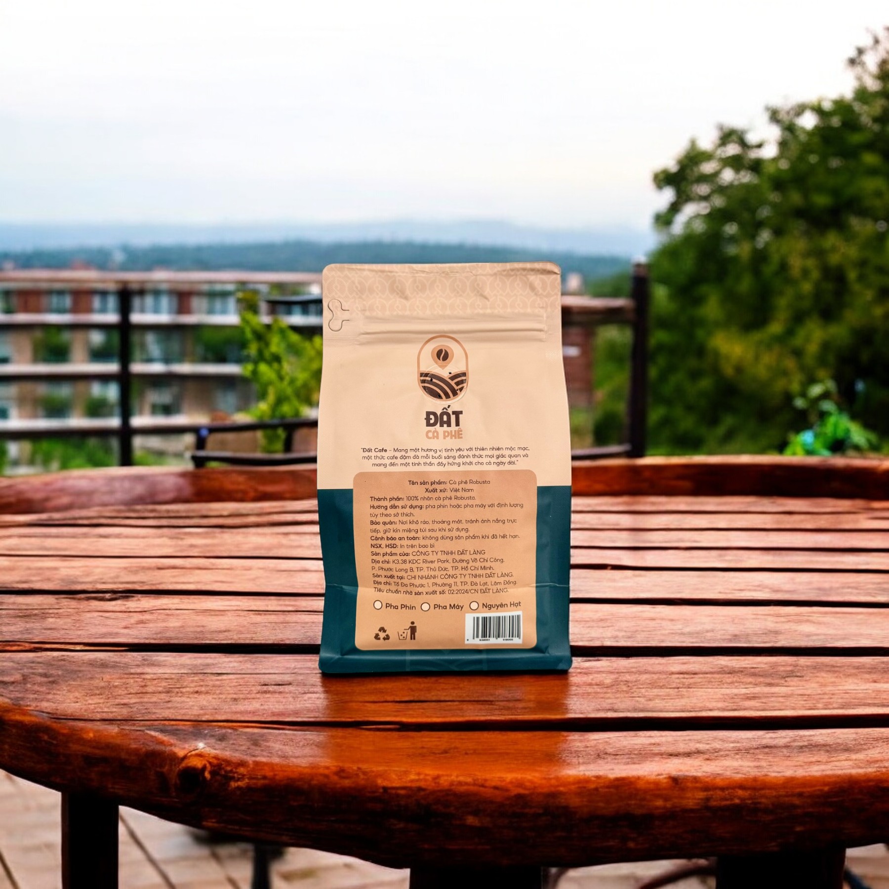 Cà Phê Robusta Nguyên Chất Đất Cà Phê 250g | Pure Robusta Coffee 250g - Gu Đậm Đà