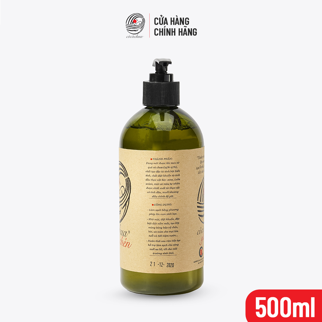 Nước Rửa Chén Sinh Học Cô Cà Chua Yêu Nước 500ml