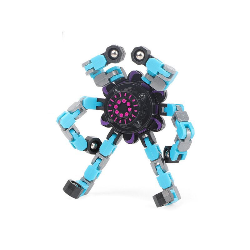 Đồ chơi con quay spinner robot biến hình thông minh cho bé