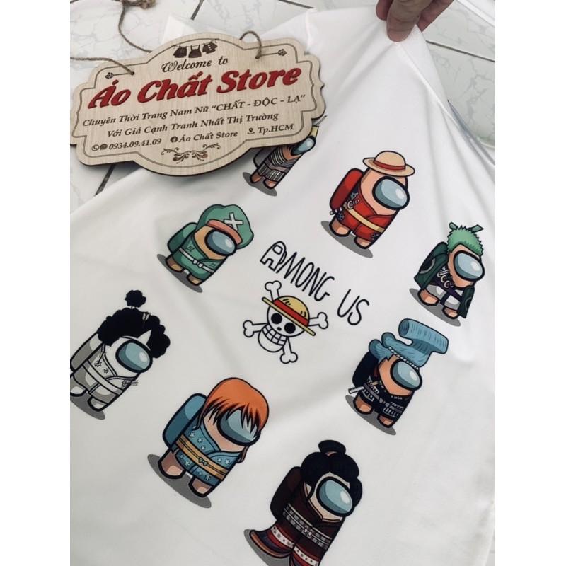 Áo Thun Among Us One Piece Siêu Độc | Áo Nhân Vật One Piece Among US đẹp AU03