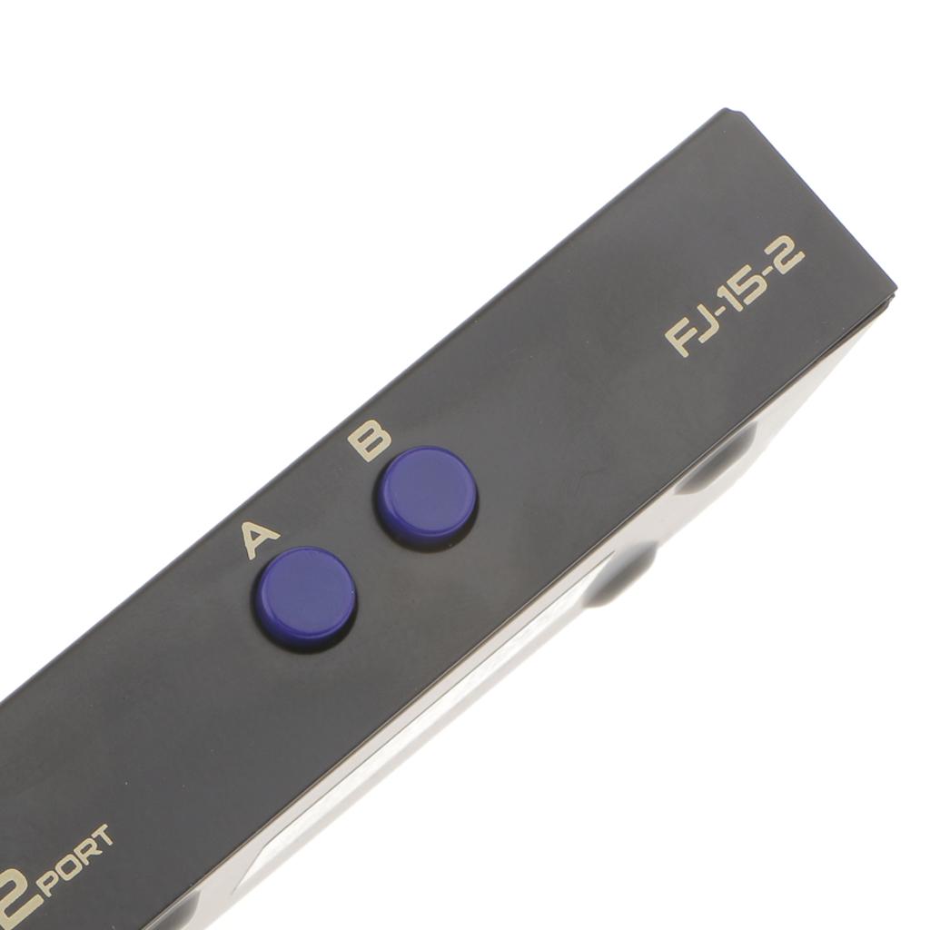 2 In 1 Out VGA Manual Sharing Selector Switch Switcher Box For LCD PC MC