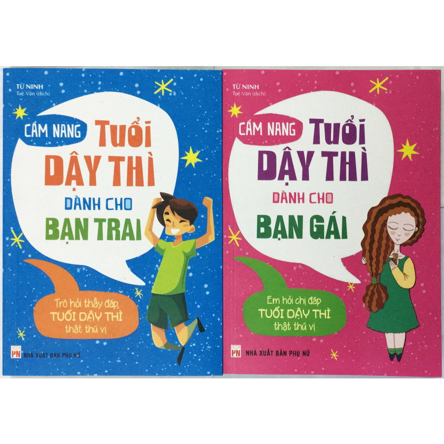 Combo Cẩm Nang Tuổi Dậy Thì Dành Cho Bạn Trai, Cẩm Nang Tuổi Dậy Thì Dành Cho Bạn Gái