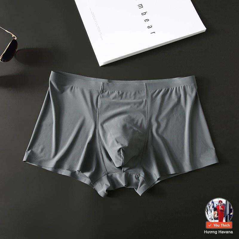 Quần lót nam boxer, quần sịp đùi nam lụa thun lạnh siêu nhẹ bigsize Havana MLQ05