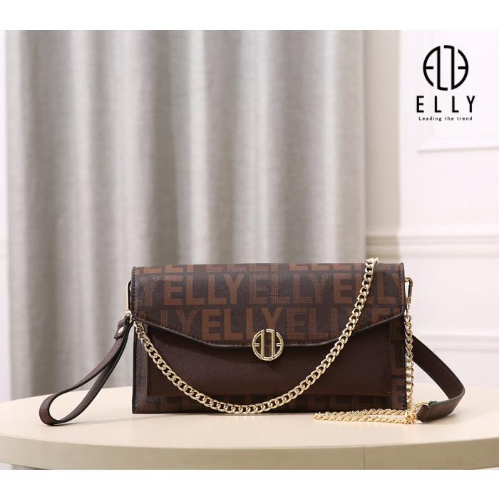 CLUTCH NỮ MONOGRAM CANVAS ELLY PHONG CÁCH TRẺ TRUNG, HIỆN ĐẠI  – ECH62