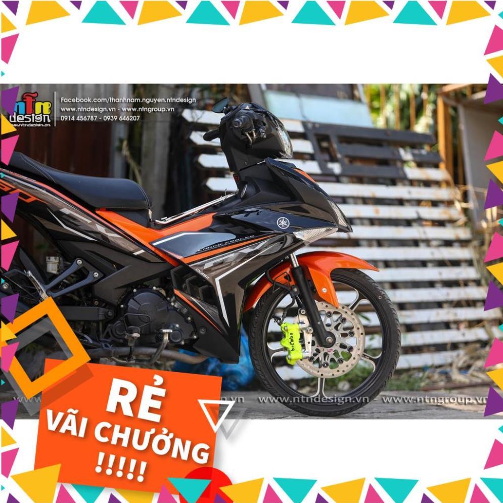 Tem Rời Exciter 150 Mẫu Cam Đen Xám Chữ Ex