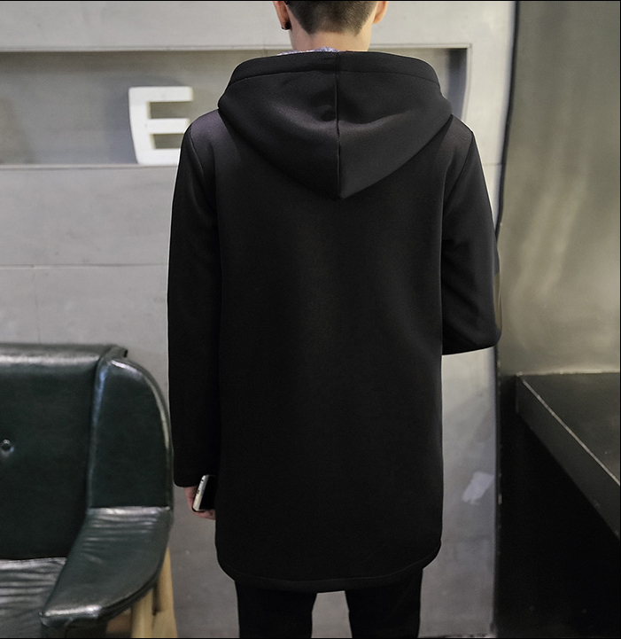 Áo khoác nỉ AN07 dáng dài , Áo khoác nam chất nỉ lót lông kiểu dáng hoodie phong cách Streetwear độc đáo, cá tính, trẻ trung năng động