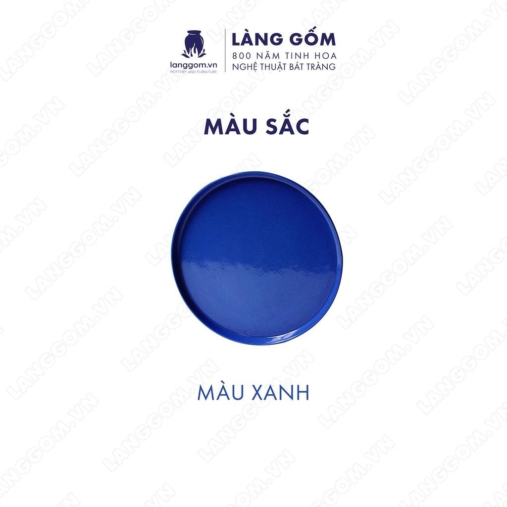 Đĩa gốm sứ cao cấp đựng bánh kẹo kiểu lòng sâu - Gốm sứ Bát Tràng