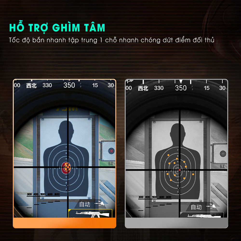 Tay cầm chơi game điện thoại MEMO AK06 - Nút bắn gaming hỗ trợ chơi game thao tác 6 ngón ghìm tâm dễ dàng - Hàng nhập khẩu