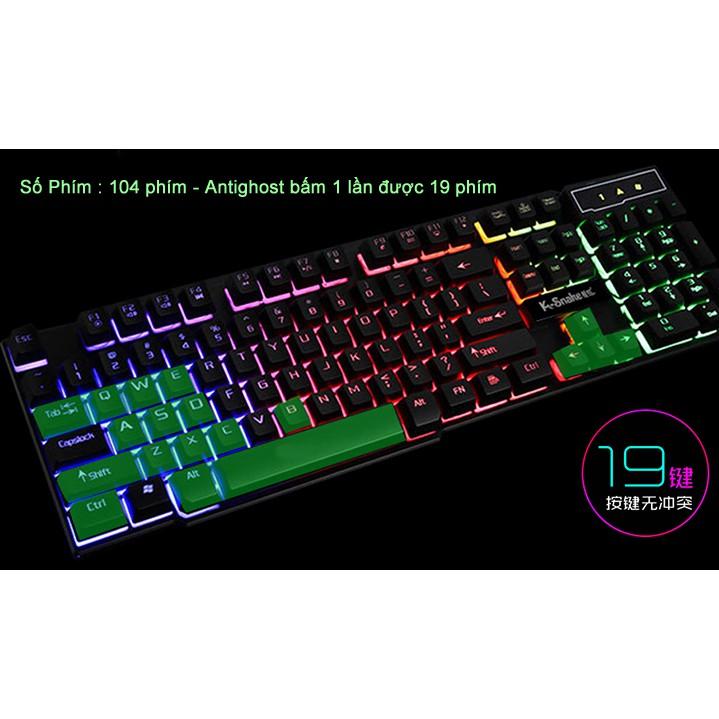 Bàn phím K-SNAKE K4 chuyên Game Led 7 màu