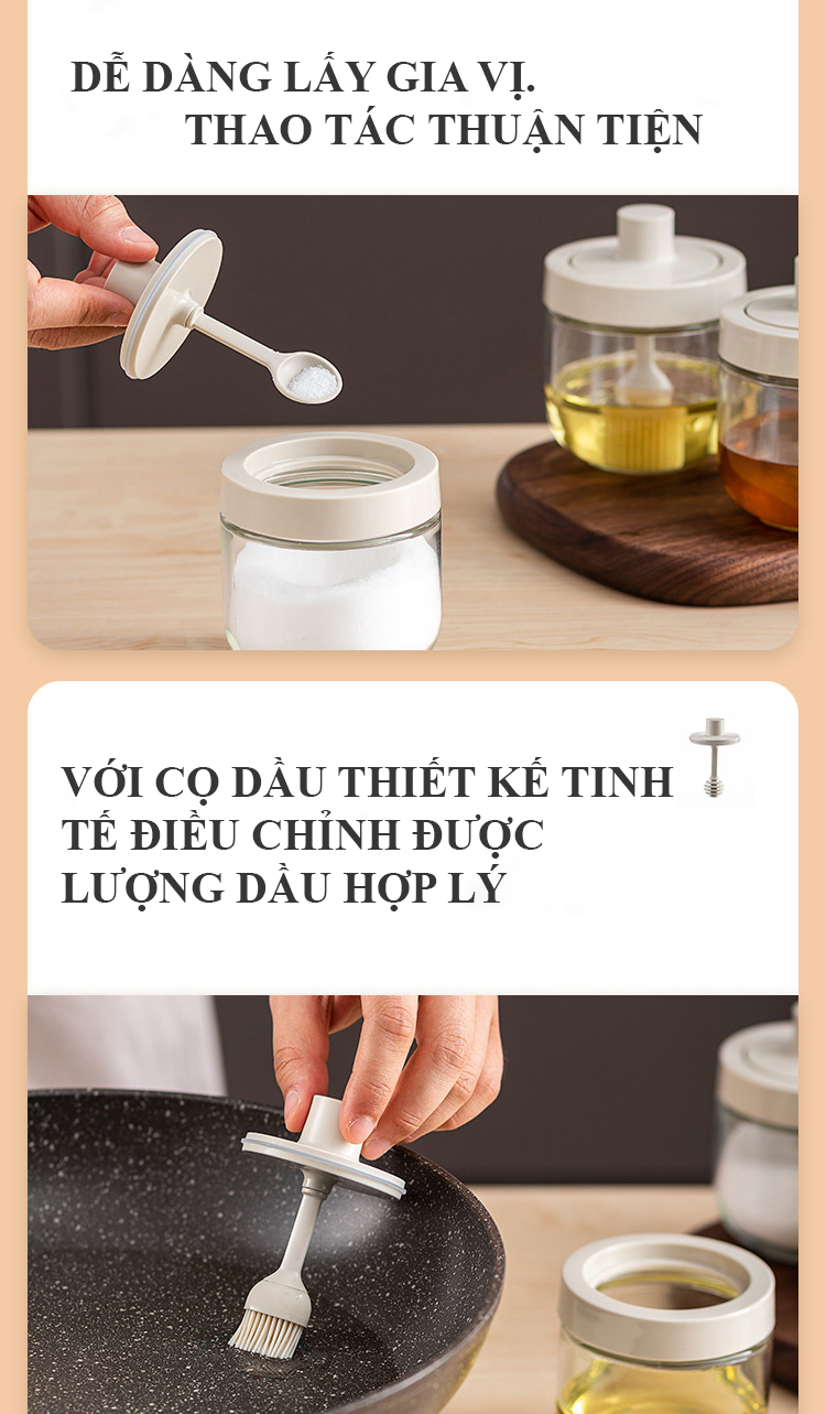 Hũ Đựng Gia Vị Tiện Lợi