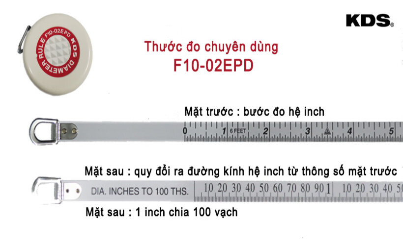 Thước đo đường kính 2m Nhật Bản KDS