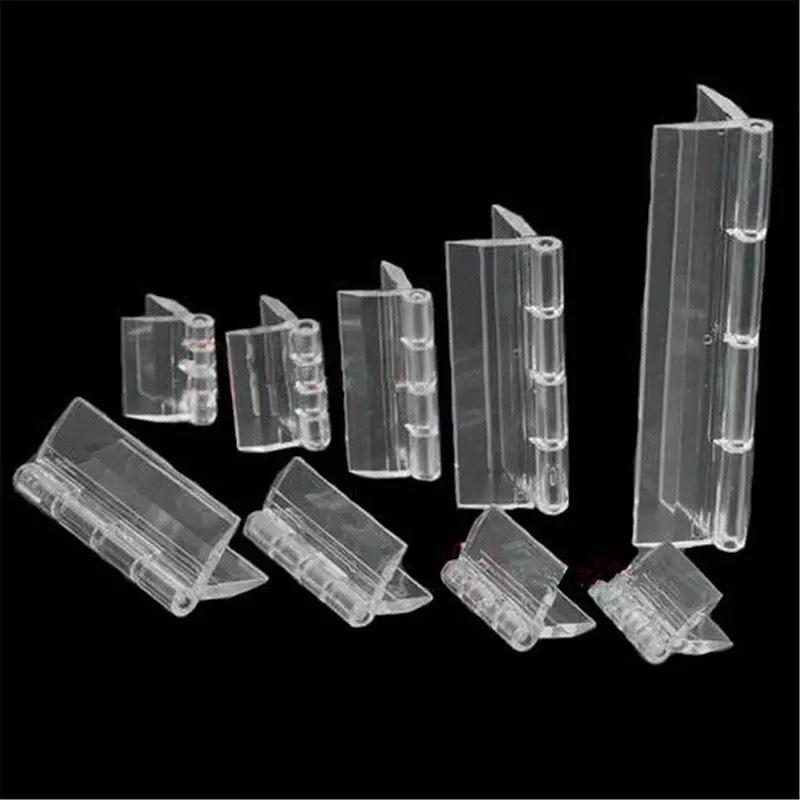 Bản lề nhựa mica trong suốt 6.5cm dùng làm hộp mica,thùng phiếu Mica