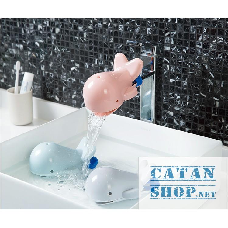 Vòi nước gắn lavabo giúp bé rửa tay dễ dàng hình cá voi siêu ngộ nghĩnh, tiện lợi, an toàn cho trẻ - giao màu ngẫu nhiên