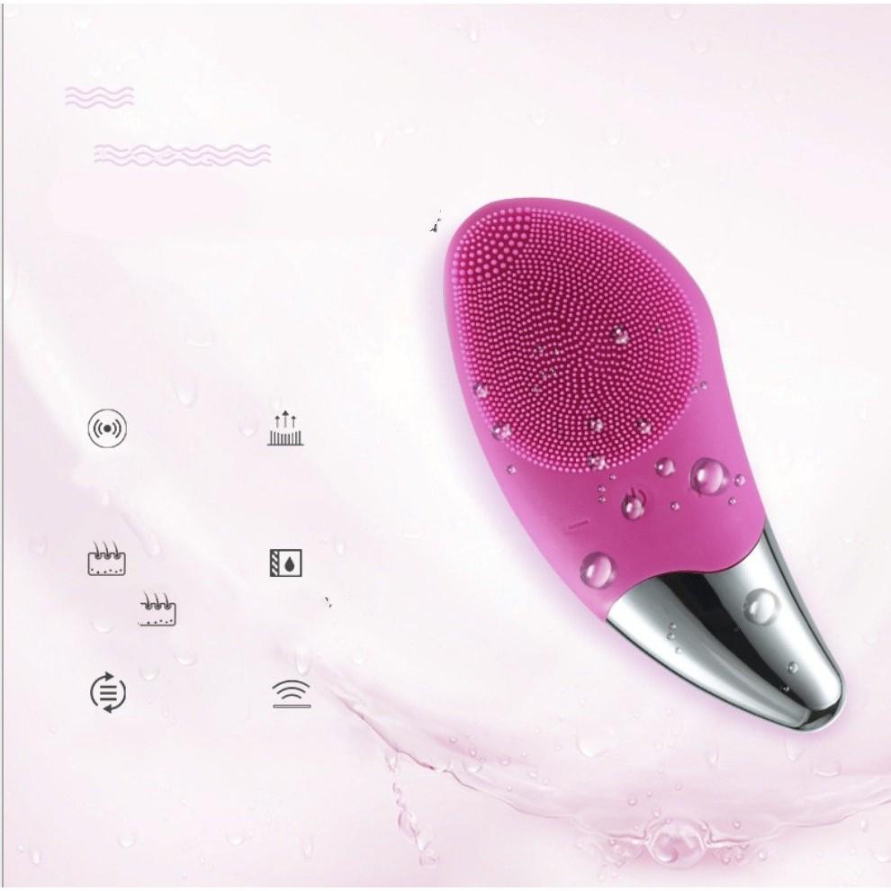 Máy rửa mặt massage mặt thư giãn rung 6000 lần phút công nghệ Nhật Bản