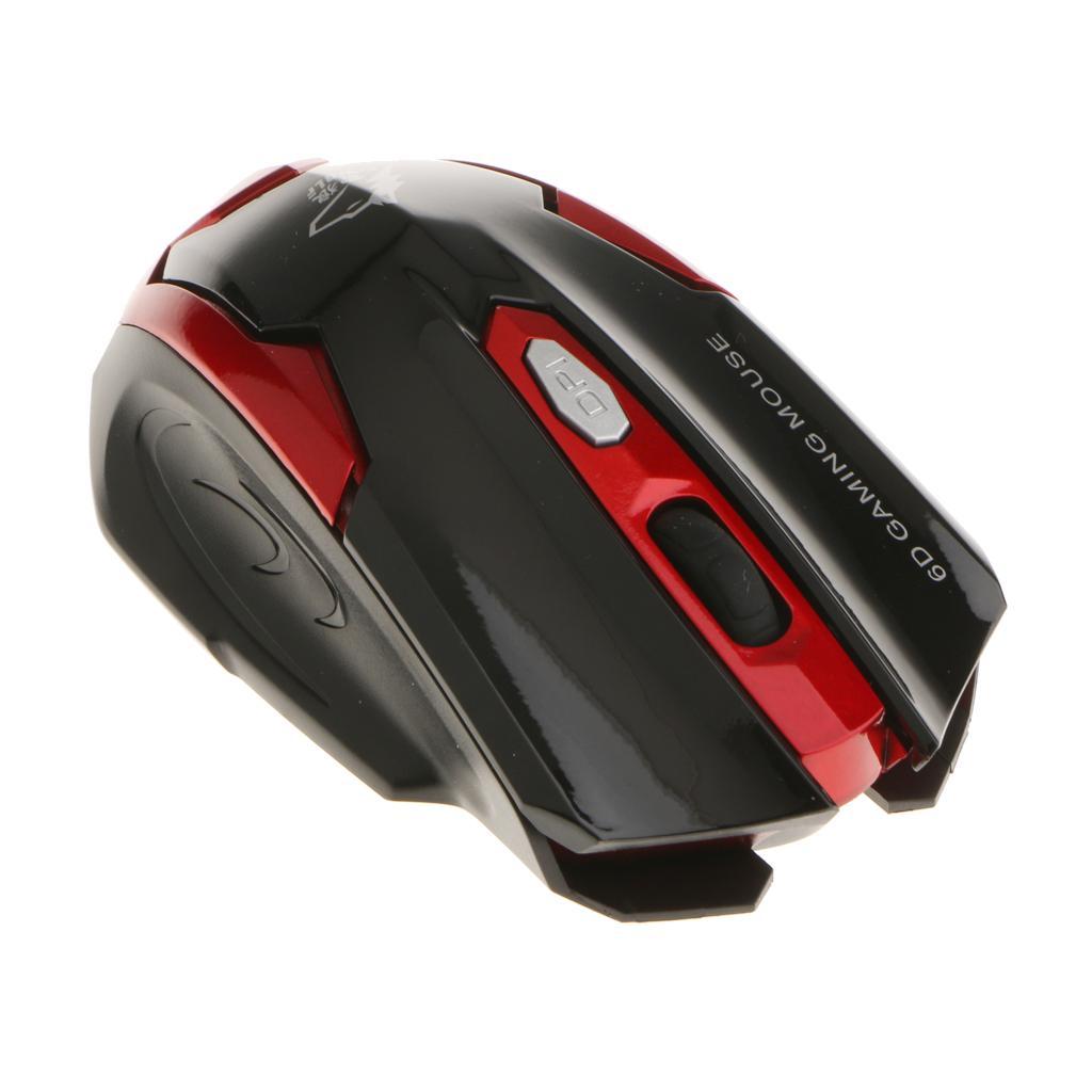 2.4G Wireless Mouse Optical Mice Adjustable DPI 6 Keys for Laptop PC