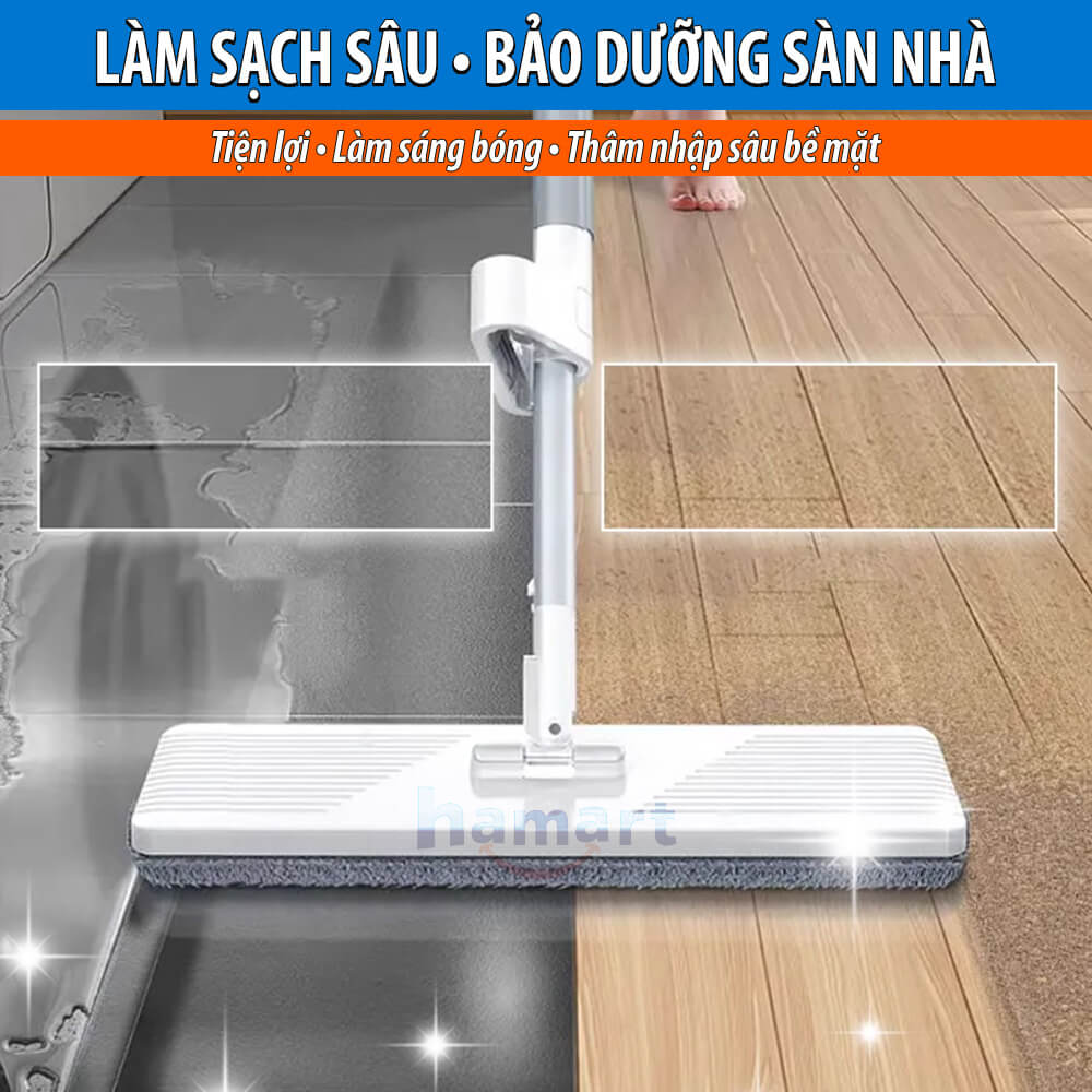 Túi 30 Miếng Lau Sàn Nhà Hoà Tan Trong Nước 2 Mùi Hương Hoa Làm Sạch Khử Khuẩn Bảo Dưỡng Nền Gỗ Đá