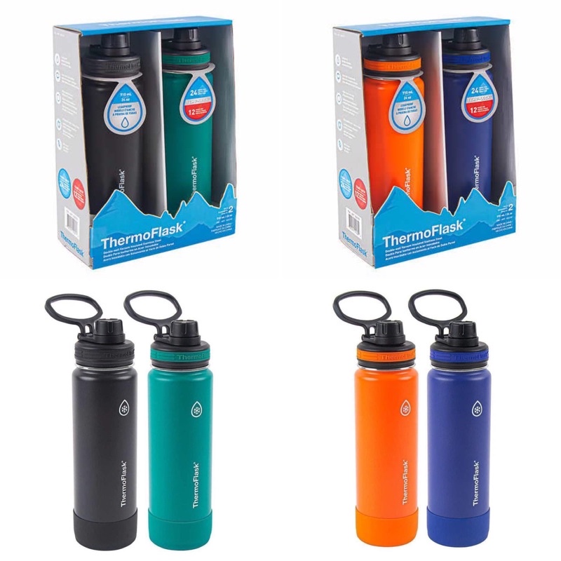 Bình Giữ Nhiệt Thermo Flask giữ nóng 12h giữ lạnh 24h 710ml-4 màu