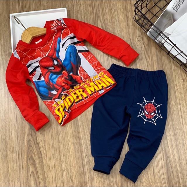 BỘ DÀI BÉ TRAI THUN COTTON IN 3D