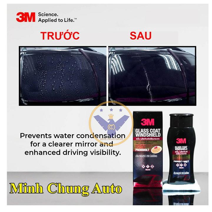 Dung Dịch Chống Bám Nước Kính Xe '3M Glass Coat Windshield 08889