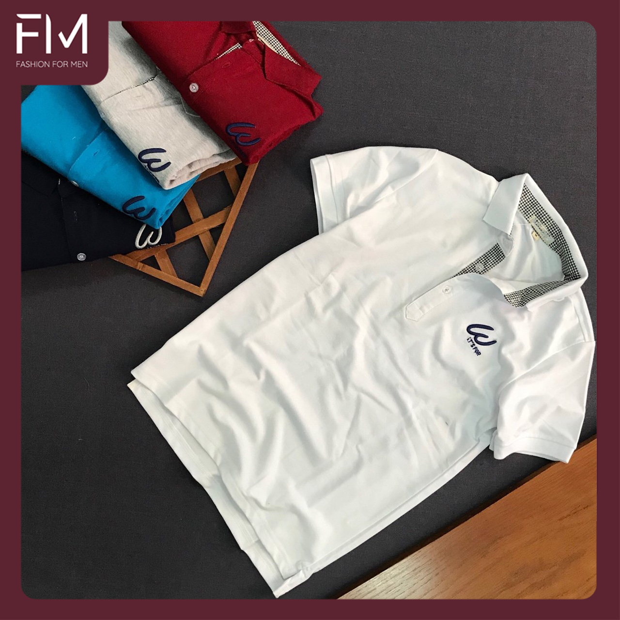 Áo Polo nam cổ bẻ ngắn tay, chất liệu vải cá sấu cotton cao cấp, trẻ trung, năng động – FORMEN SHOP – FMPS041 - XÁM - L
