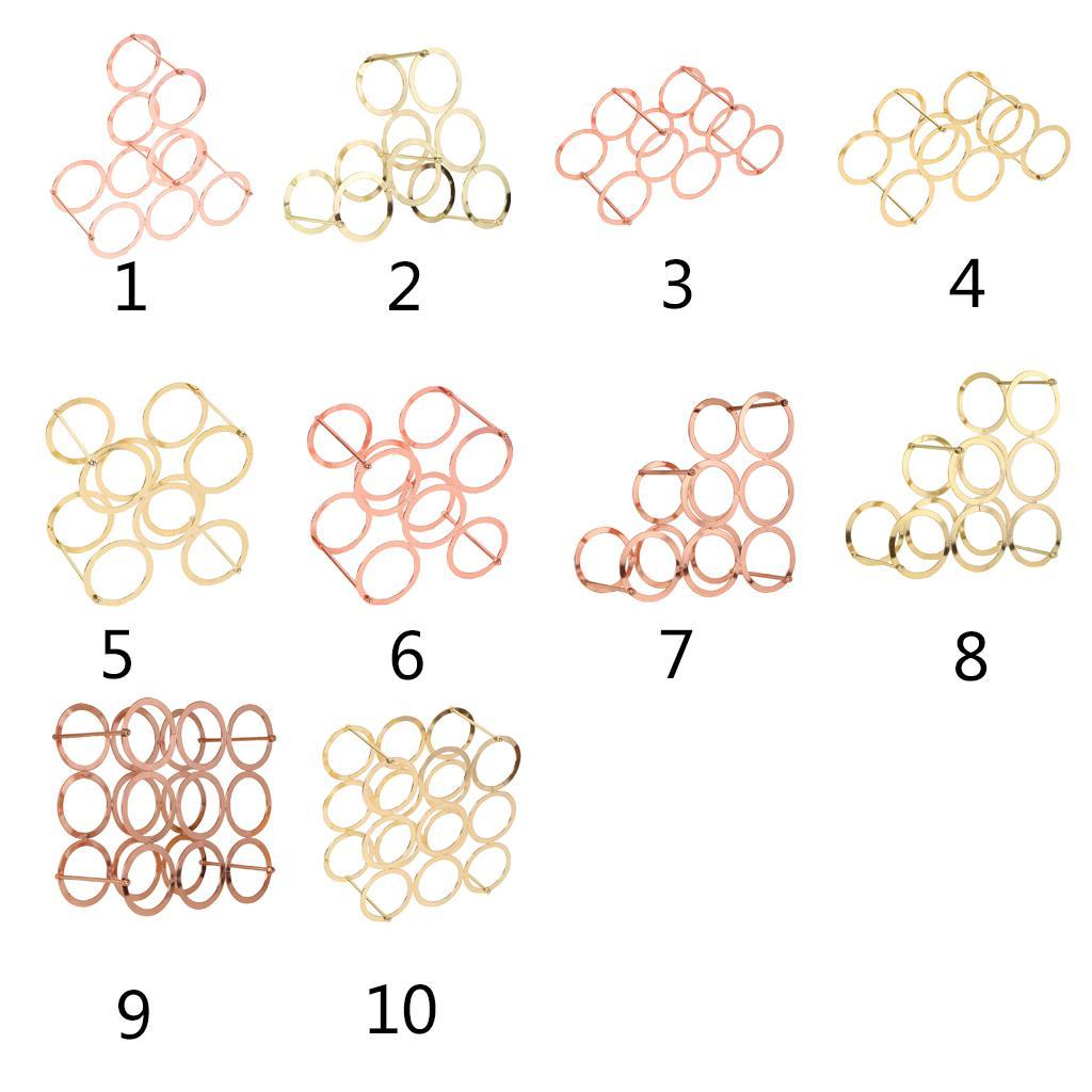 Nordic Style Red Wine Rack Bottle &amp; Glass Holder Cork Storage Holder Rack -A