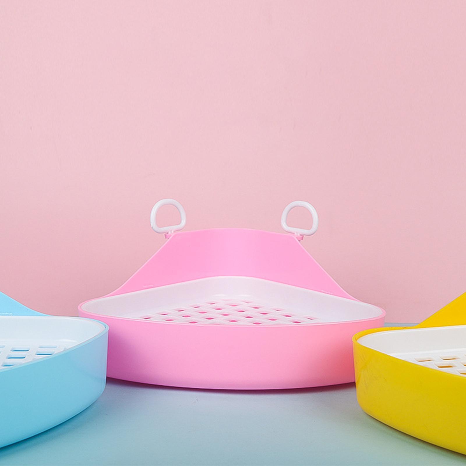 Triangle Potty Trainer Pet Pan Corner Litter Box for Hedgehog Ferret Hamster Bunny