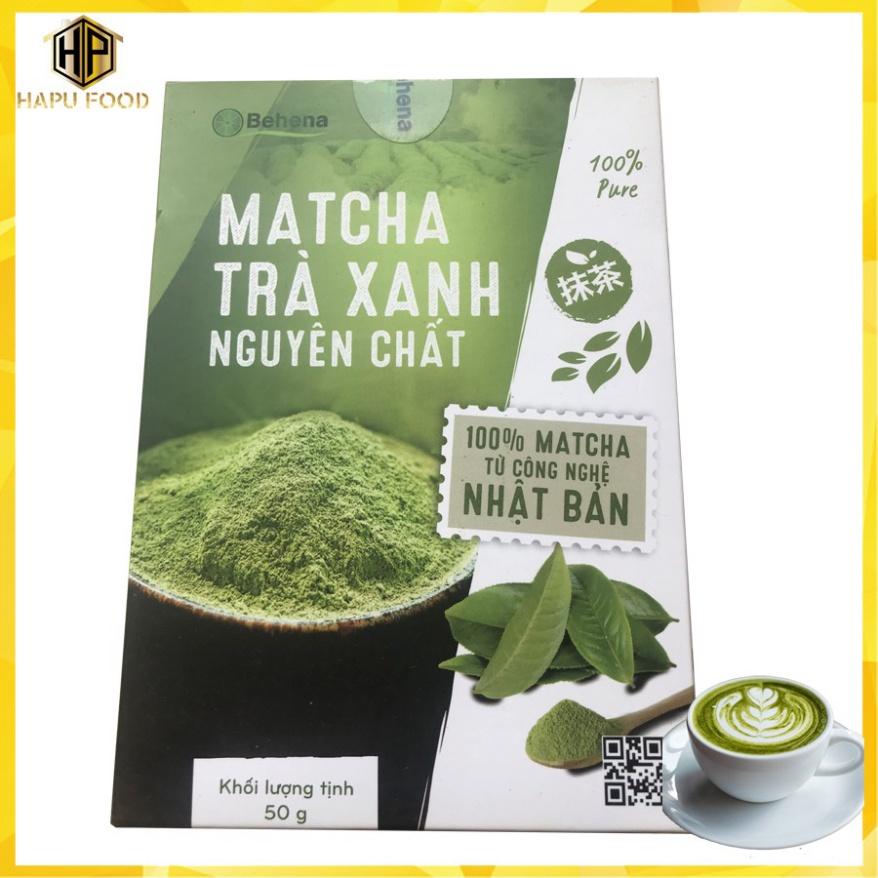 Bột Matcha trà xanh Behena nguyên chất- Công nghệ Nhật Bản hộp 50g