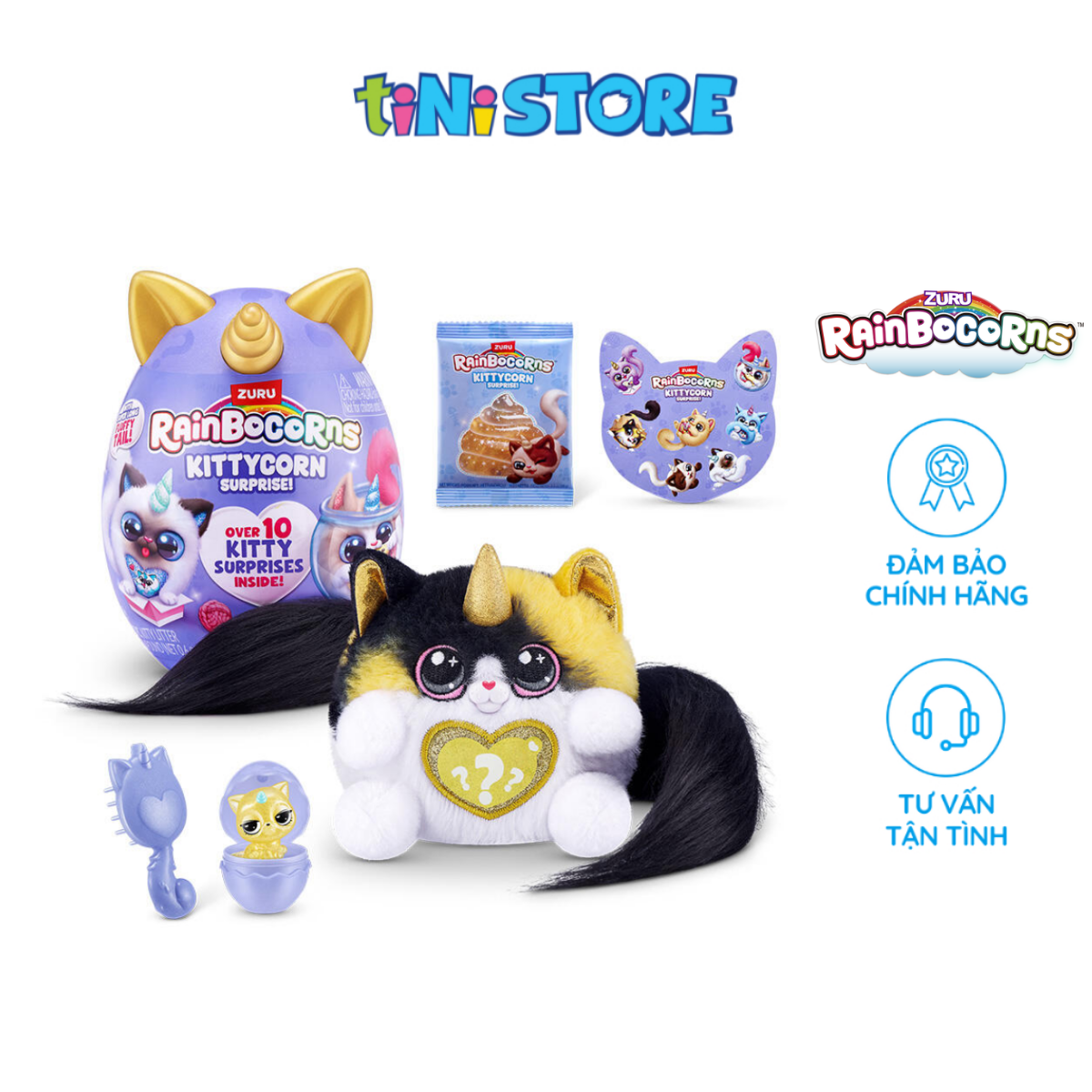 Đồ Chơi Trứng Kỳ Lân Mèo Con Zuru Rainbocorns Kittycorn (Series 9) (Mẫu ngẫu nhiên) 92104