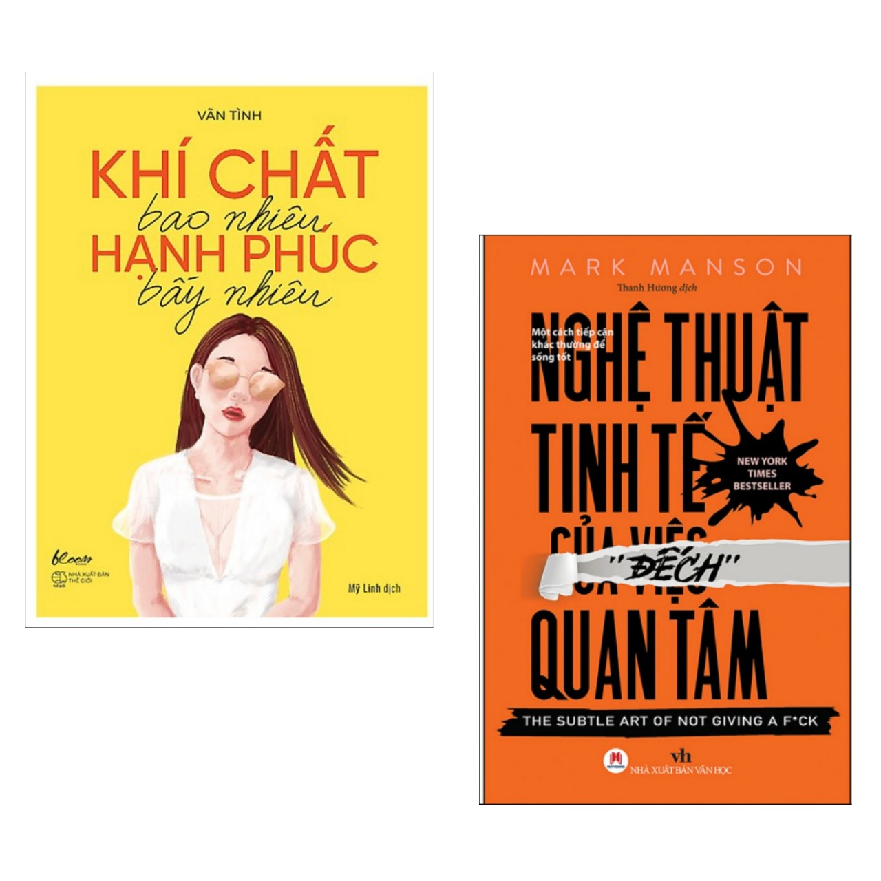 Combo Sách Tư Duy Kỹ Năng Sống Hay : Nghệ Thuật Tinh Tế Của Việc Đếch Quan Tâm + Khí Chất Bao Nhiêu Hạnh Phúc Bấy Nhiêu - Tặng Kèm Bookmark Thiết Kế