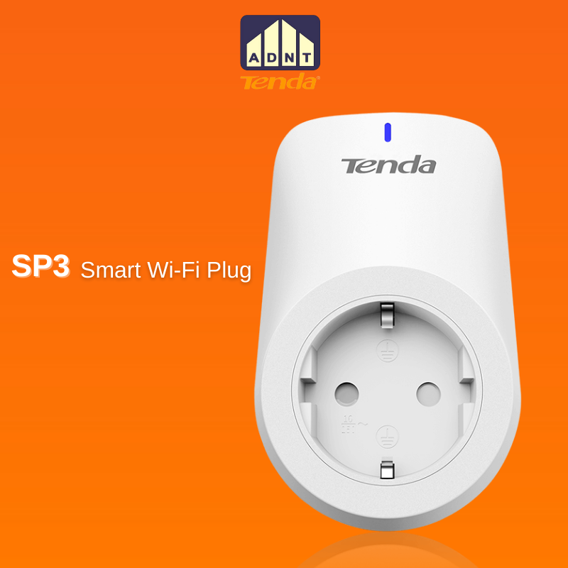Ổ cắm wifi thông minh bật tắt thiết bị điện từ xa hỗ trợ giọng nói SP3 Tenda hàng chính hãng
