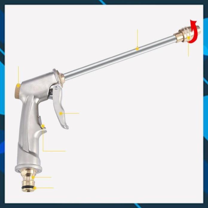 Bộ dây vòi xịt nước rửa xe,tưới cây ,tăng áp 3 lần,loại 3m,5m 206701-3 đầu đồng,cút,nối nhựa đ+ túi đựng bút
