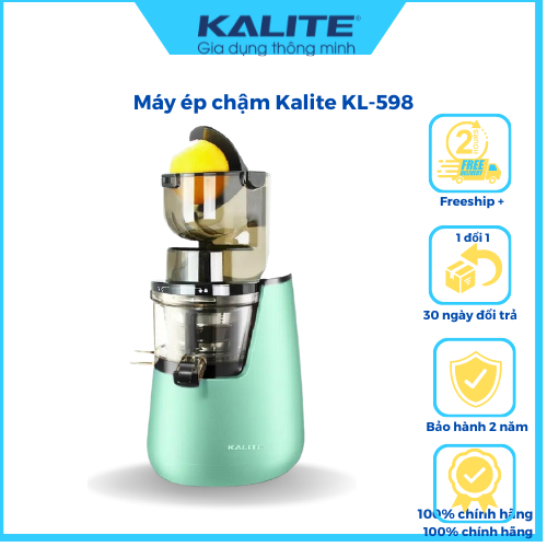 Máy ép chậm Kalite KL 598 dung tích 400ml ép hoa quả máy làm kem cực ngon - Hàng chính hãng