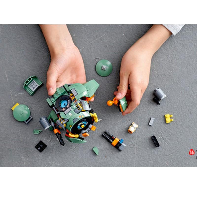 Đồ Chơi Xếp Hình Double Elephant SX4044 Lắp Ráp Kiểu LEGO Overwatch Wrecking Ball Với 227 Mảnh Ghép