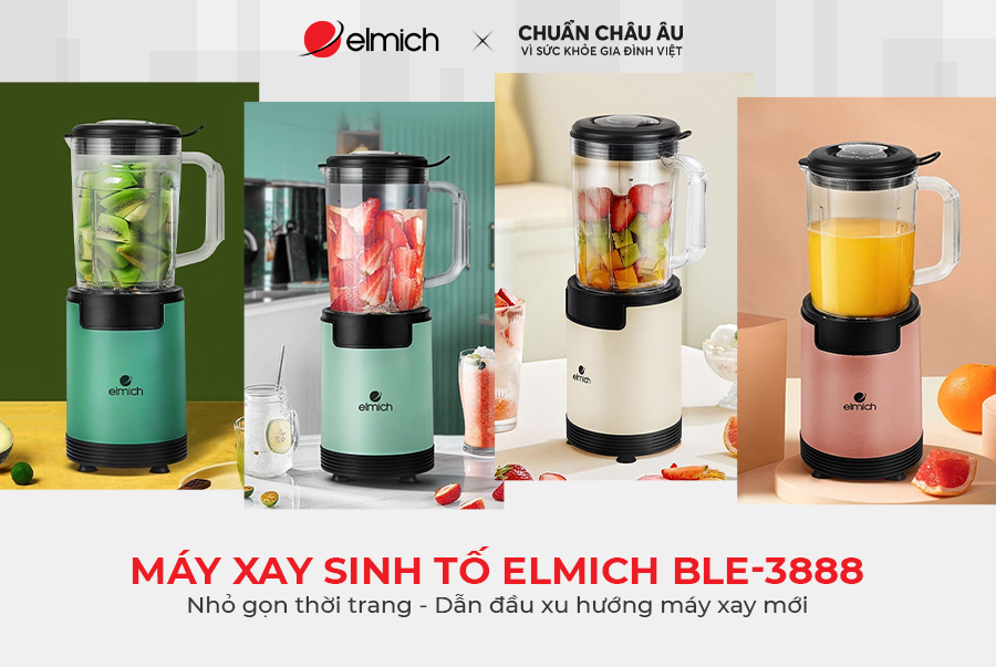 Máy xay sinh tố Elmich BLE 3888- Hàng chính hãng