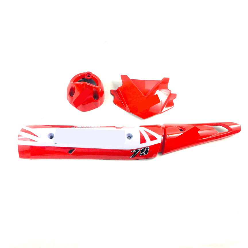 Bộ combo ốp pô chụp pô mão đầu xe dành cho 3xciter 150