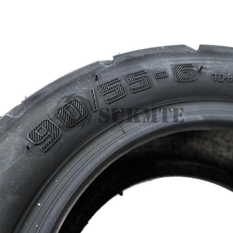 90/55-6 lốp không săm cho xe tay ga điện 10 inch 80/60-6 80/65-6 lốp máy hút chân không dây chống mài mòn mở rộng Color: Road tyre