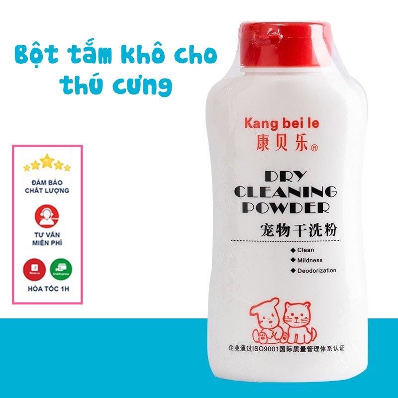 Phấn tắm khô khử mùi hôi cho chó mèo BOBO 200gr