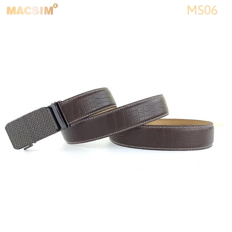 Thắt lưng nam -Dây nịt nam da thật cao cấp nhãn hiệu Macsim MS06