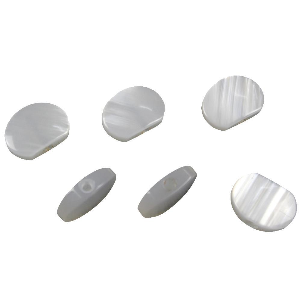 6 White Pearloid Acrylic Buttons Guitar Tuner Machine Heads Tuning Keys Pegs