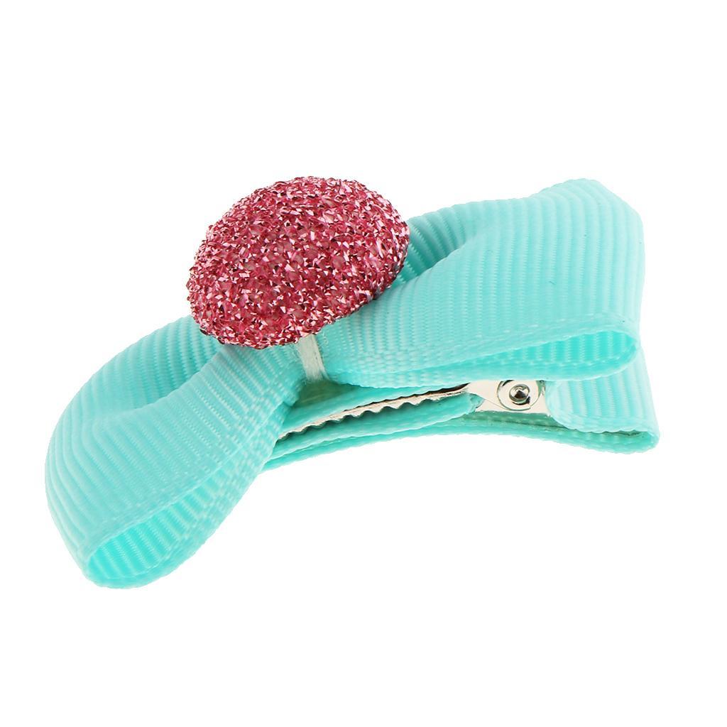 2-3pack 5Pcs Colorful Baby Girl Hair Clip Bows Cap Alligator Clips Barrettes